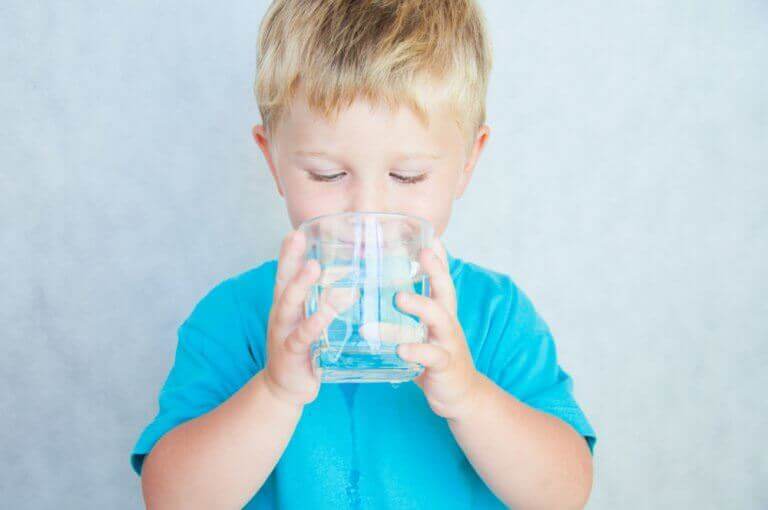 Child enjoys better tasting water from water softener system